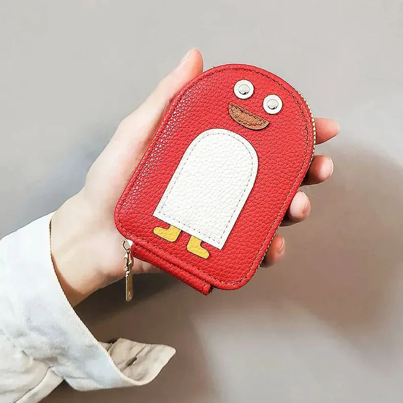 Penguin RFID Leather Card Wallet