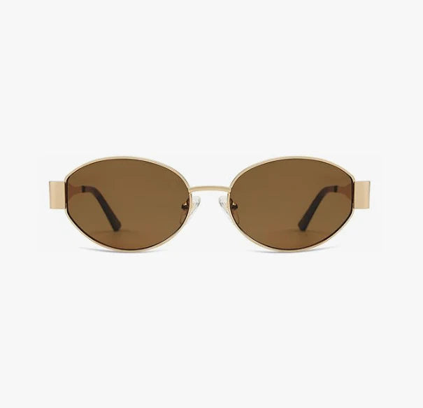 Vintage Oval Metal Frame Glasses Unisex
