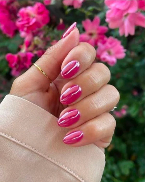 Metallic Mirror Finish Glass Nail Polish Pack Of 4