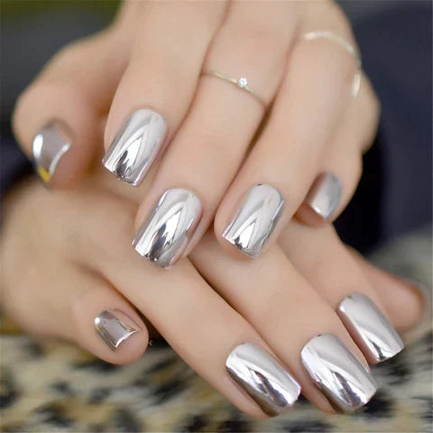 Pack Of 6 Metallic Mirror Finish Glass Nail Polish