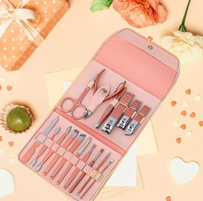 Manicure Pedicure Nail Clipper Set 16 Pieces