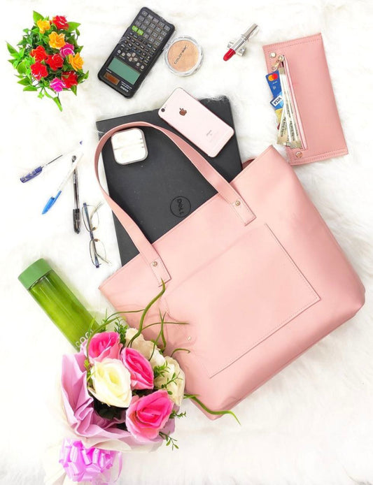 Multifunctional Large Capacity Soft Zipper Shoulder Handbag With Wallet
