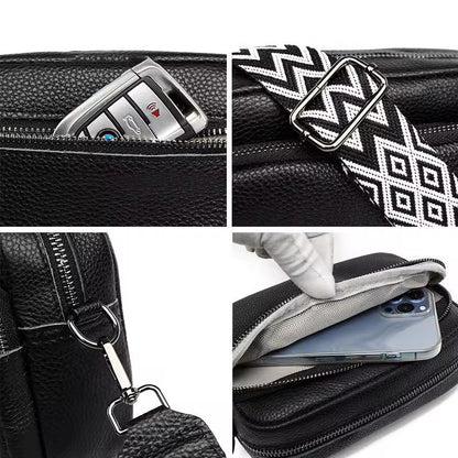 Fashion Trendy 3 Zipper Sling Bag
