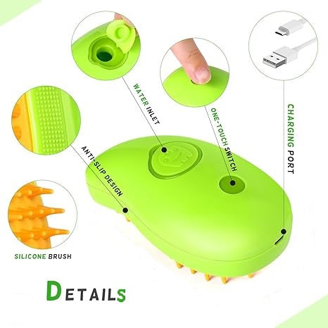 3 in 1 Pet Hair Removal Steam Brush