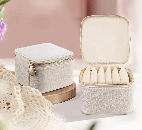 Travel Jewellery Organizer with 6 Zipper Pouches