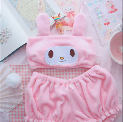 Sanrio Kuromi Plush Lingerie Set