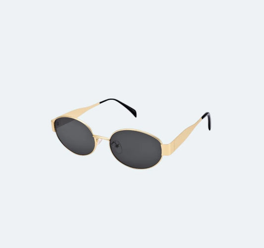 Vintage Oval Metal Frame Glasses
