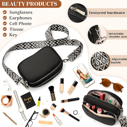 Fashion Trendy 3 Zipper Sling Bag