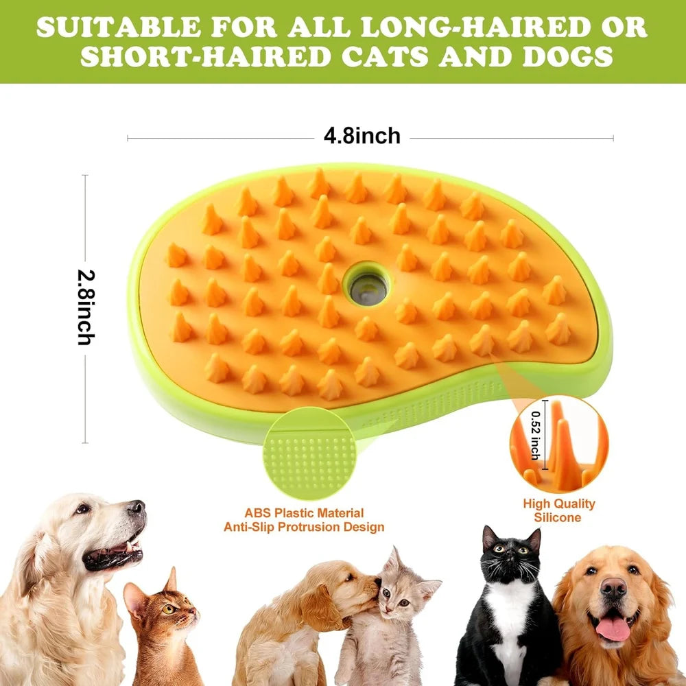 3 in 1 Pet Hair Removal Steam Brush