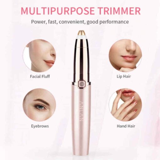 Painless Eyebrow Hair Removing Pen With Smart Light Technology