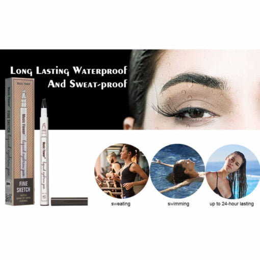 Natural 4 Point Waterproof Eyebrow Pen