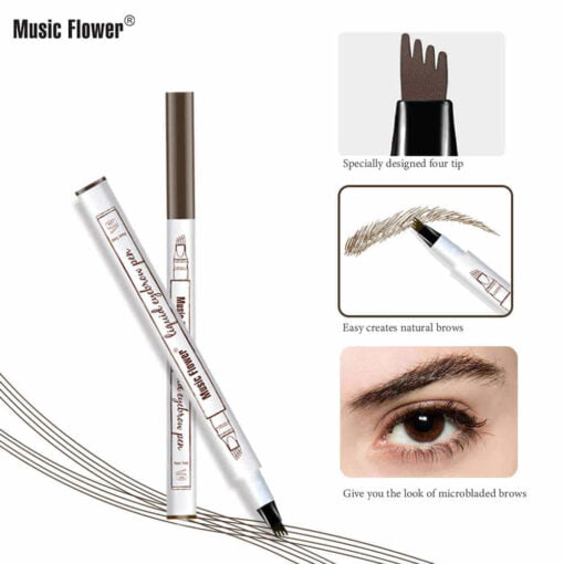 Natural 4 Point Waterproof Eyebrow Pen