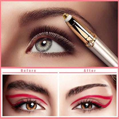 Painless Eyebrow Hair Removing Pen With Smart Light Technology