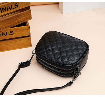 Versatile Fashion Trendy 3 Zipper Crossbody Designer Bag