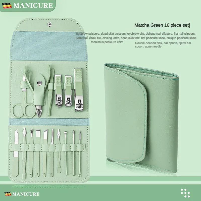Manicure Pedicure Nail Clipper Set 16 Pieces